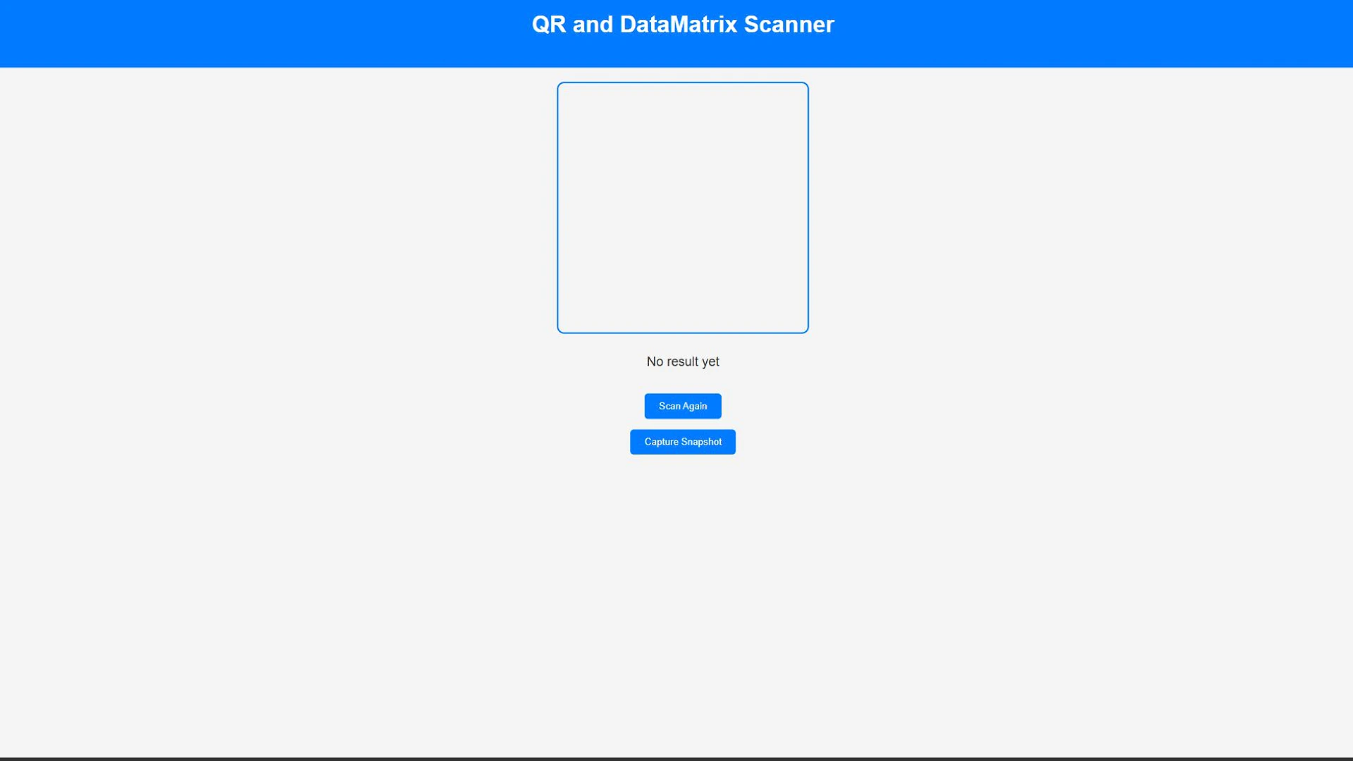 Vista de Universal QR Scanner